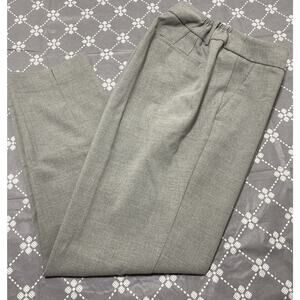 Talbots High Waist Hampshire Ankle Pants Womens Sz 14w Gray Trousers Slim Fit F3